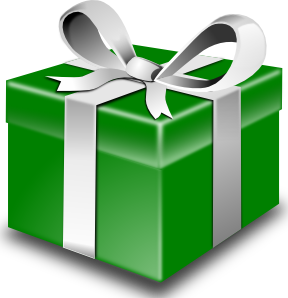 Green Xmas Present