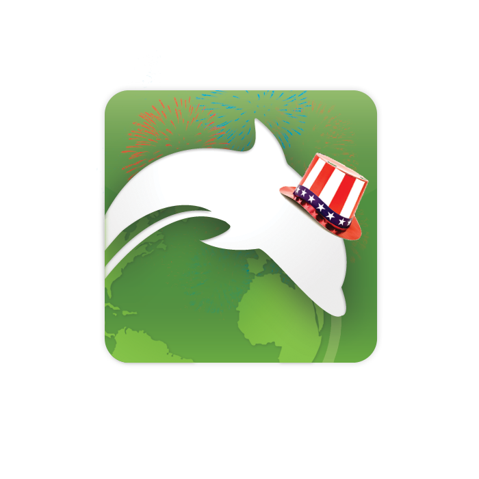 Dolphin Fourth of July Logo Dolphin Fourth of July Logo